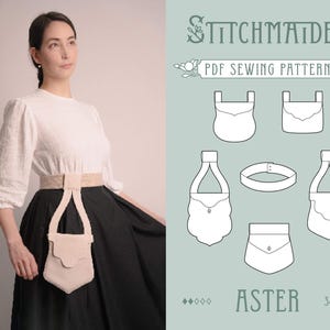 Aster Bag Pack | EU 34-46 | PDF Sewing pattern | Instant download A4, US Letter, A0 pattern | 5 versions + belt accessoire fanny pack pouch