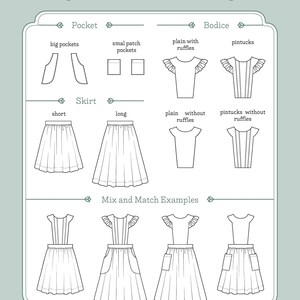 Pansy Apron EU 34-46 PDF Sewing Pattern Instant Download A4, US Letter ...