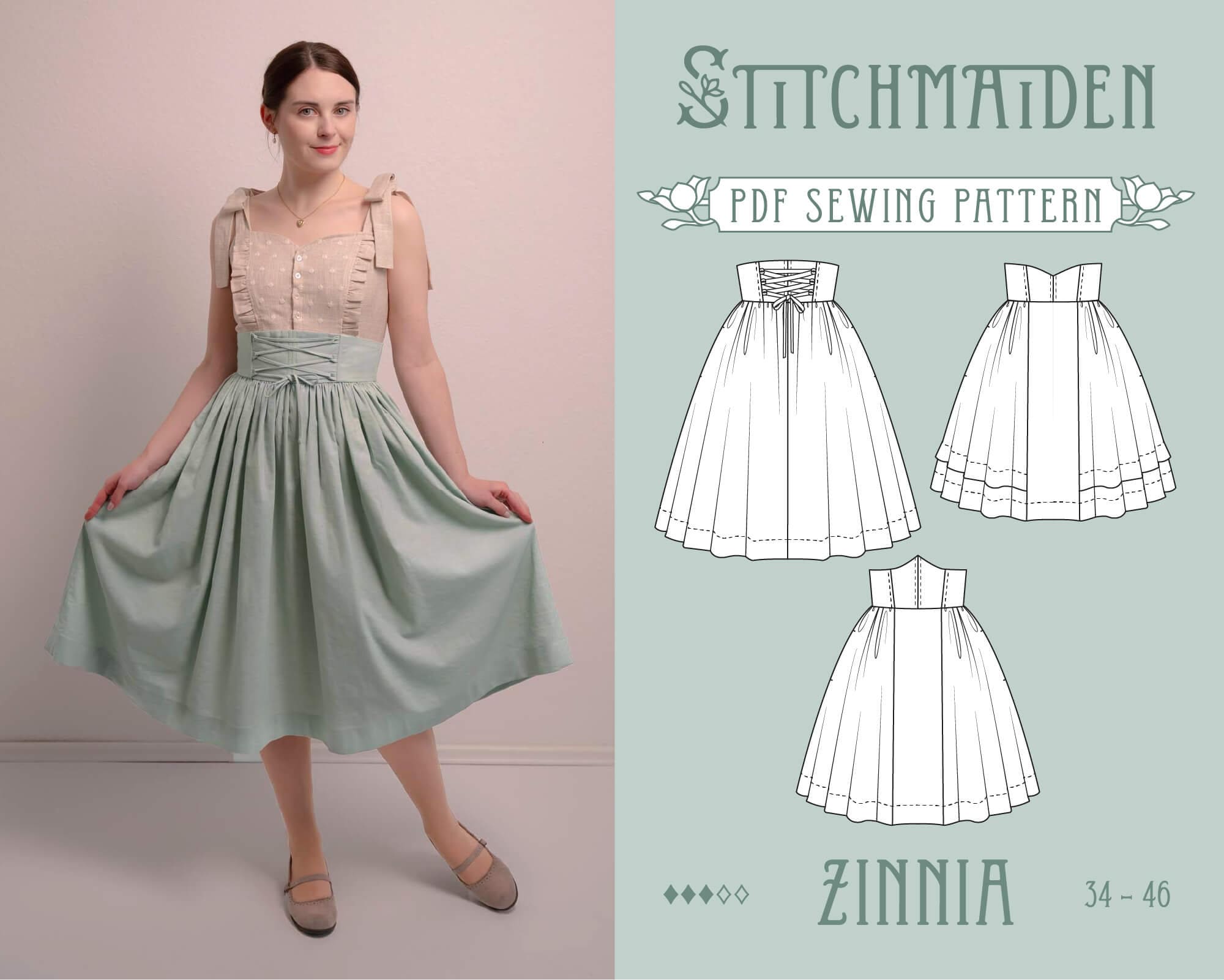 Zinnia Skirt | EU 34-46 | PDF Sewing Pattern | Instant
