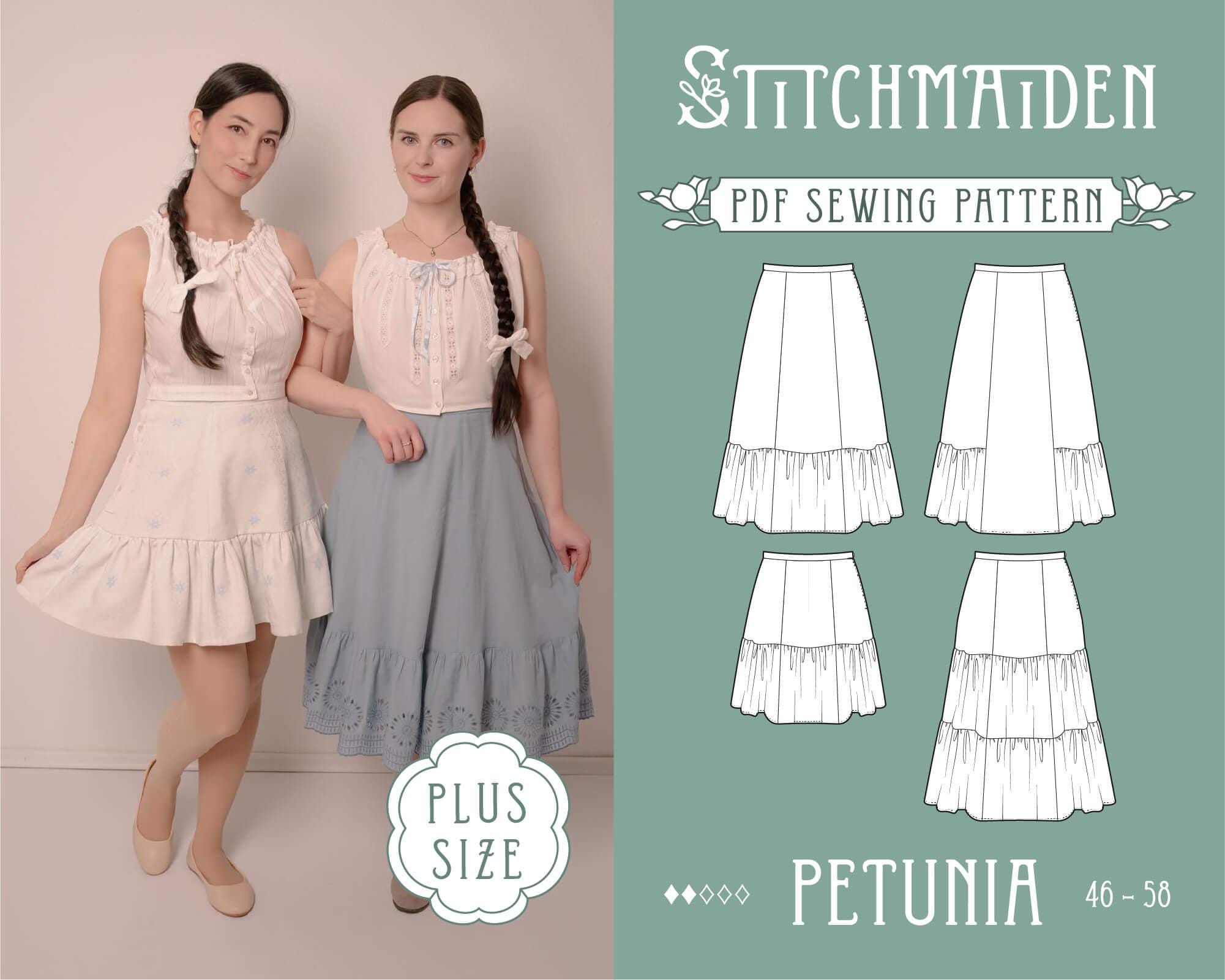 Damen Baumwolle Unterkleid Spitze Stickerei Saum Riemchen Kleid
