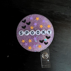 Spooky Bat Badge Reel