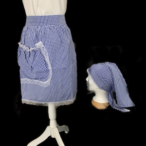 Santeria Yoruba - Apron and Headpiece Kerchief - Delantal y Quilla - for Yemaya
