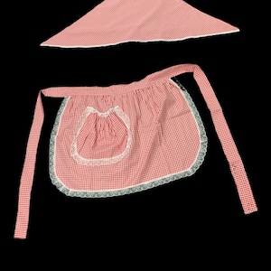Santeria Yoruba - Apron and Headpiece Kerchief- Delantal y Quilla para Shango