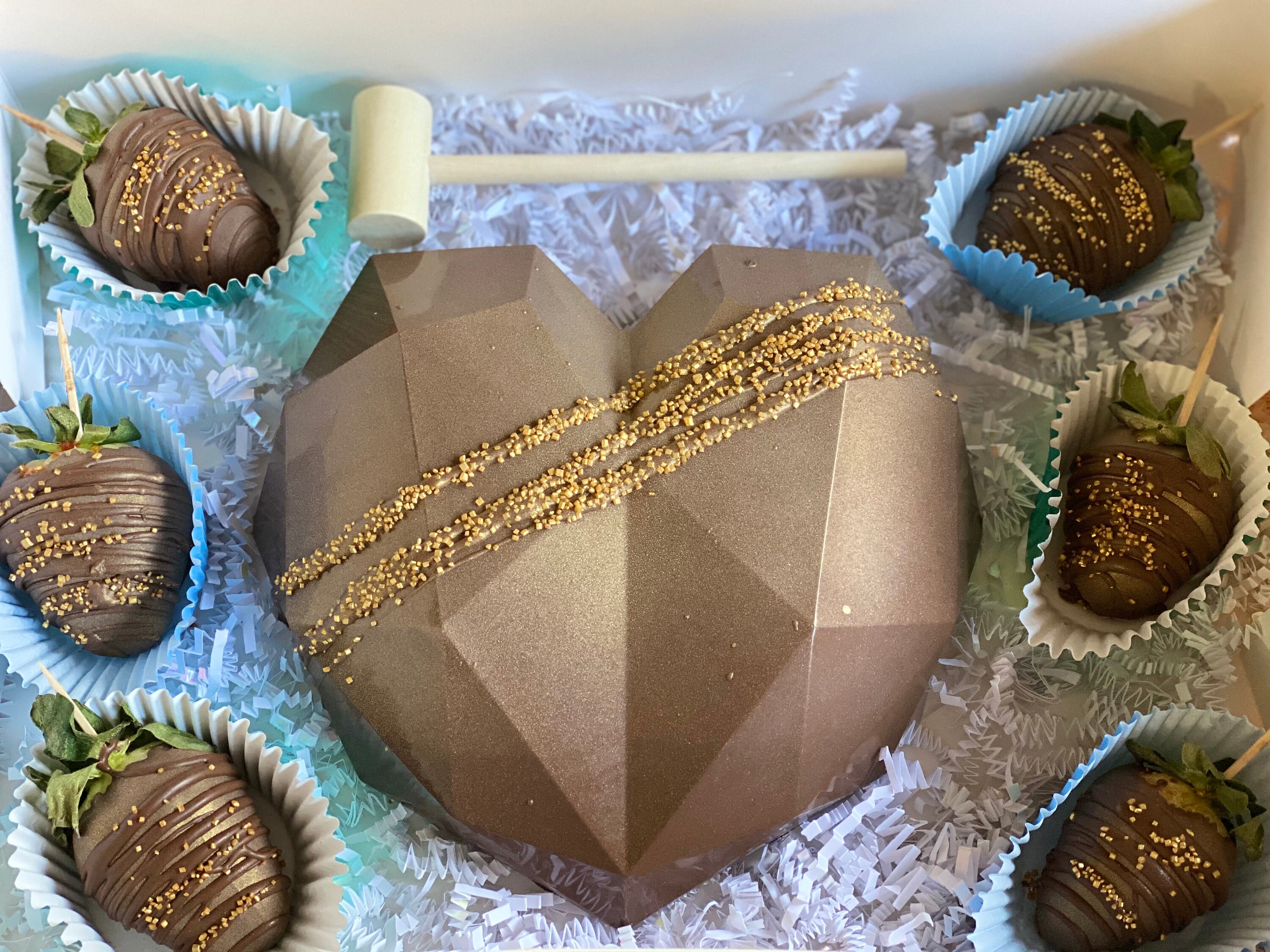 breakable chocolate heart order online