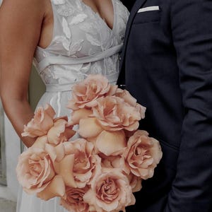 QUEEN MARY | Romantic Tulle Wedding Dress | High Quality A Line Floral | Boho Wedding Dress Dual Waistband | Customizable by Queen Bridal