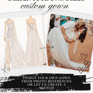 ABITO DA SPOSA PERSONALIZZATO / Abito personalizzato, progetta il tuo abito, ricrea l'abito da sposa