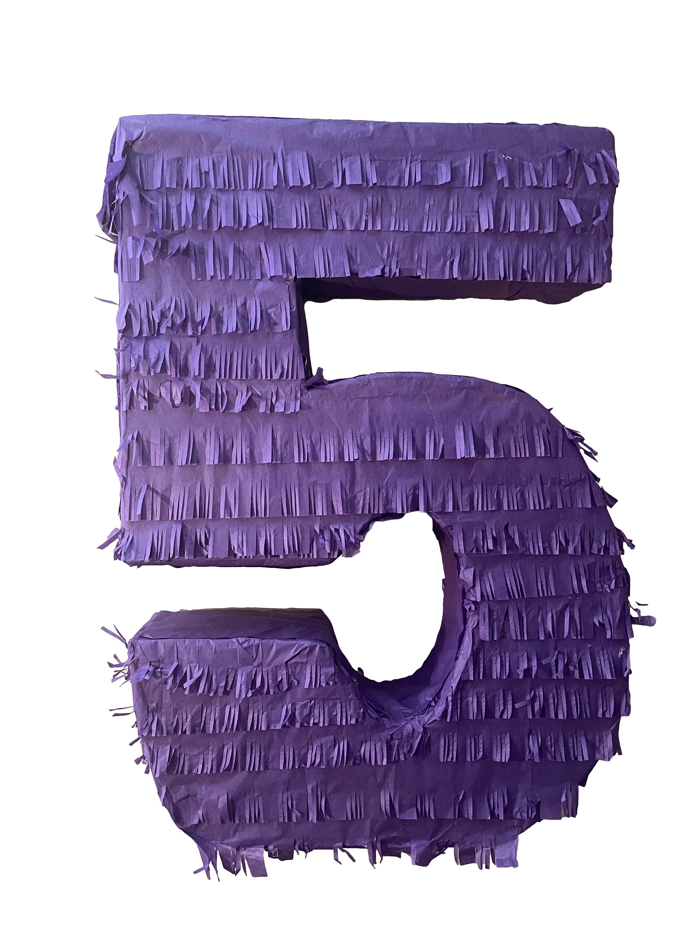 Handmade Solid Color Number Five Pinata - Etsy