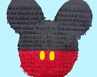 Handmade Red and Black Mouse Pinata