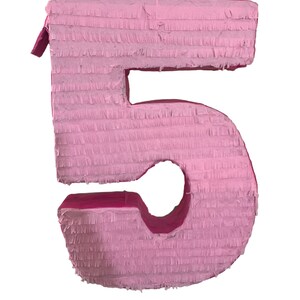 Handmade Solid Color Number Five Pinata - Etsy