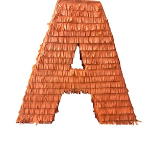 Handmade Solid Color Letter A Pinata