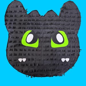 Handmade Black Dragon Pinata