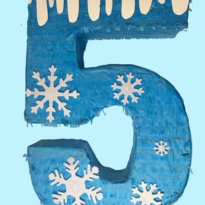 Handmade Snowflake Number Pinata