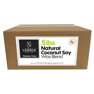Coconut Soy Wax Blend (Slabs) - Candle Making for High Load Fragrance Formulation Creamy  5 lb / 10lb / 20lb
