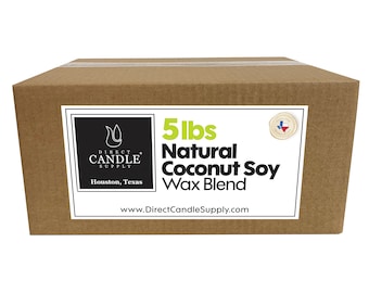 Coconut Soy Wax Blend Candle Making for High Load Fragrance Formulation Creamy  5 lb / 10lb / 20lb / 40lb