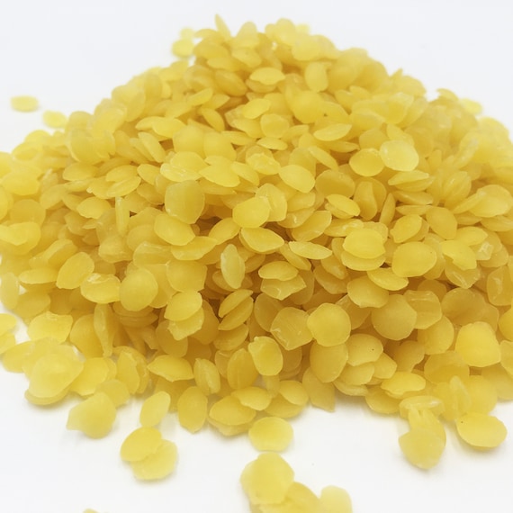 Yellow Beeswax Pellets, 100% Pure Organic, Great Smell, Cosmetic