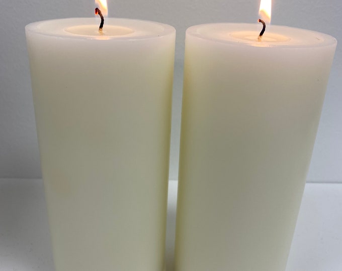 Citronella Pillar Candles 3x8 or 3x6 Size Pure Citronella Oils 5 Load