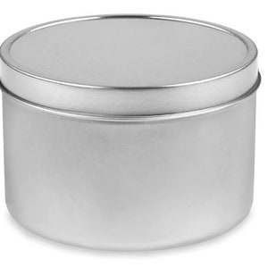 Seamless Tins 8 Oz Metal Tins - Packs 20 / 30  **Made in USA**