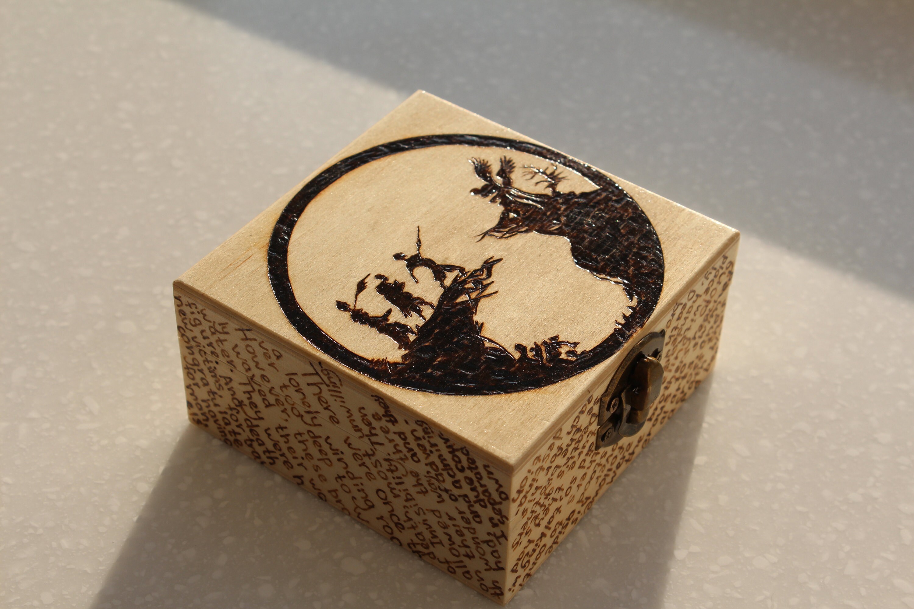 Harry Potter inspired wooden box Etsy