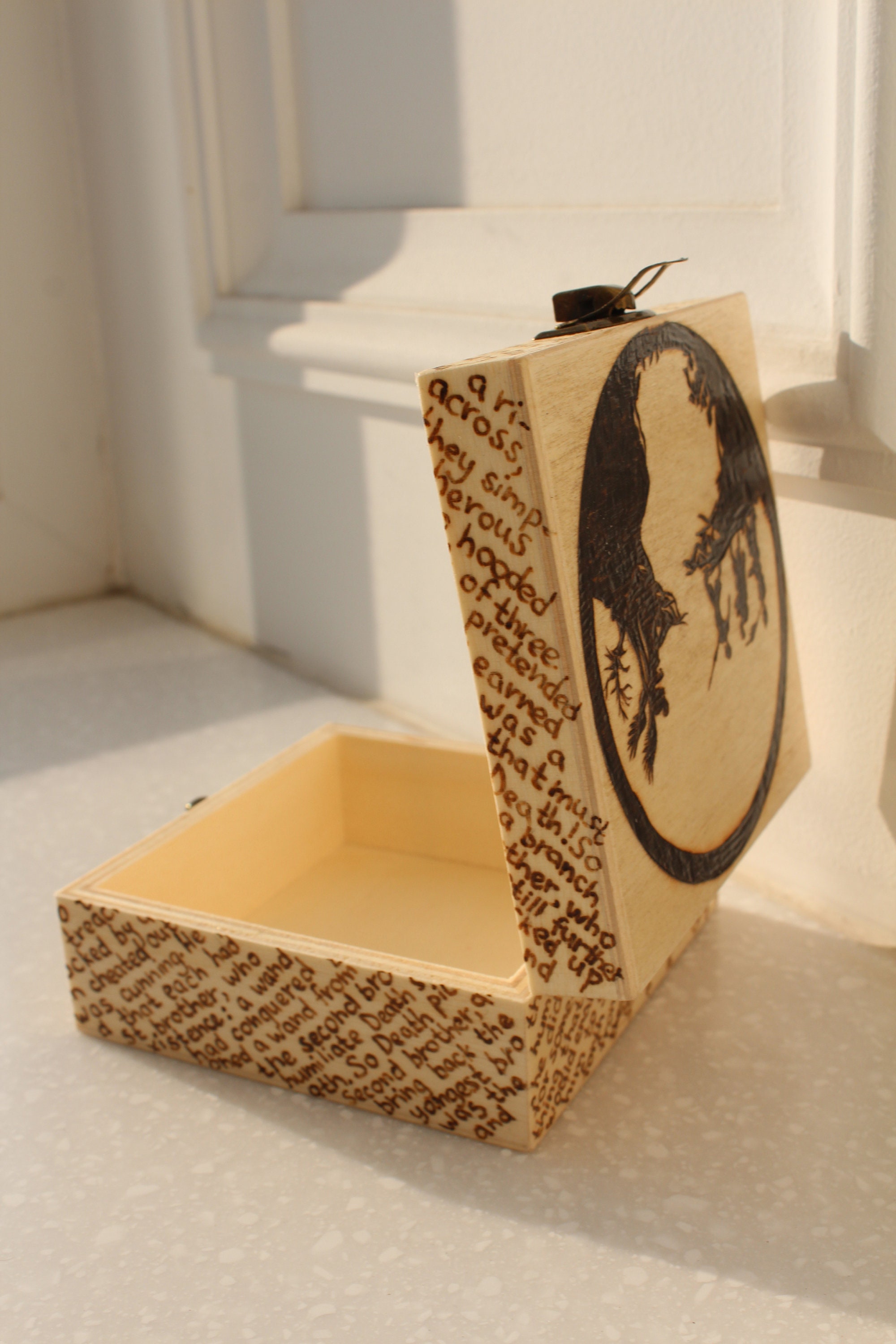 Harry Potter inspired wooden box Etsy