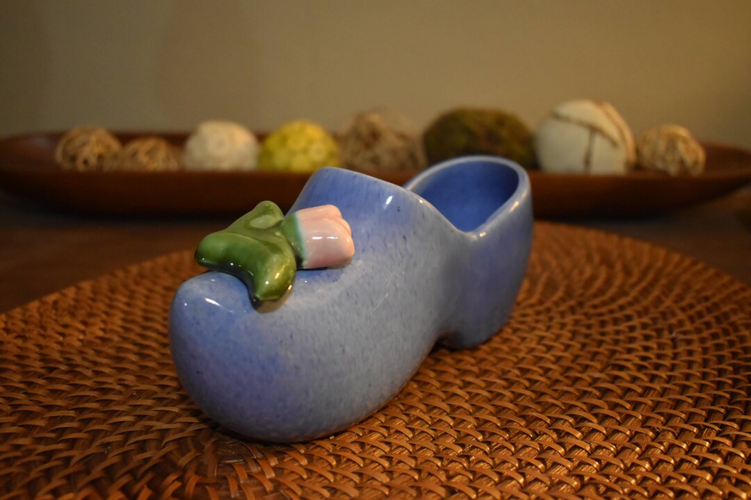 Vintage Ceramic Shoe Planter Unmarked Etsy