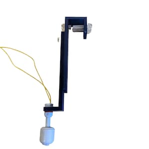 May include: A black plastic water level sensor with a white float and a yellow wire. The sensor is mounted on a bracket with a screw.
