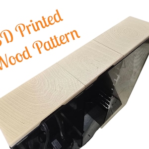Fluval Flex 15 wood pattern 3D Printed Rear Chamber Covers Fluval flex 57l