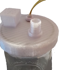 Protein Skimmer Waste Container Mason Jar Lid for Saltwater Aquariums