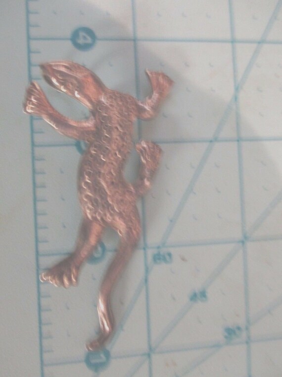 Vintage Sterling 2-7/8" long Salamander, Lizard b… - image 8