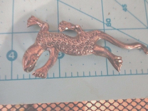 Vintage Sterling 2-7/8" long Salamander, Lizard b… - image 4