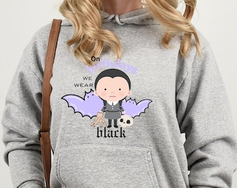 Wednesday birthday hoodie Wednesday sweatshirt custom goth hoodie birthday shirt Wednesday party tee