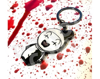 llavero de muñeca malvada llavero de payaso malvado llavero de máscara de hockey llavero de Halloween llavero de terror de los 80 regalo de terror