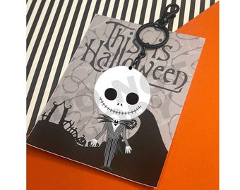 Jack keychain nightmare keychain sally keychain Christmas keychain Halloween keychain nightmare gift Christmas stocking stuffer