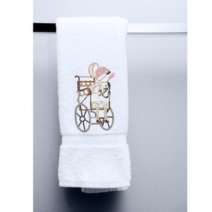 nightmare hand towel Christmas hand towel spooky doctor embroidered towel Jack gift embroidered bath towel wedding gift goth gift