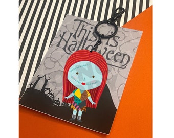 Jack keychain nightmare keychain sally keychain Christmas keychain Halloween keychain nightmare gift Christmas stocking stuffer