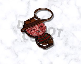 pins in the head keychain Halloween keychain evil clown keychain horror movie keychain Michael keychain evil doll keychain 80's horror movie
