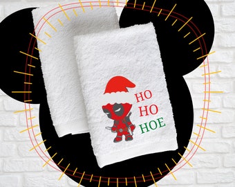 super hero hand towel Christmas hand towel embroidered kitchen towel funny super hero bathroom towel Christmas neighbor gift teacher gift