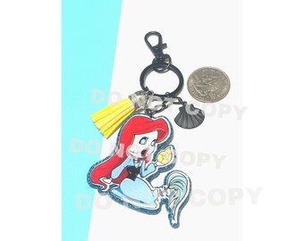 mermaid keychain dead mermaid acrylic keychain Halloween mermaid zombie mermaid keychain princess keychain mermaid princess keychain
