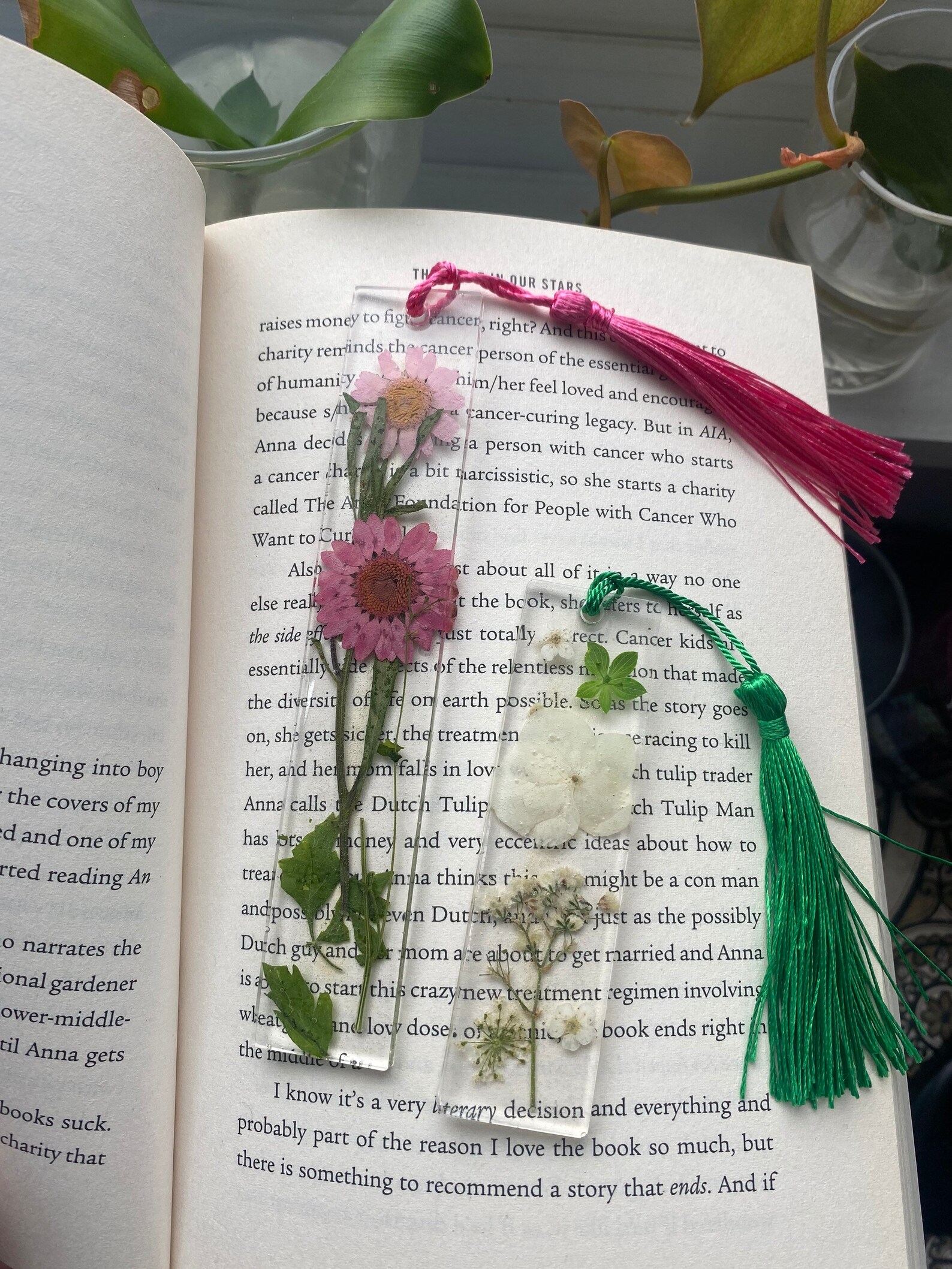 Dried Flower Bookmark Short Etsy