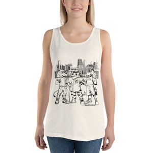 Motor City Detroit Sports - Lions Tigers Pistons - Roary Paws Hooper. - Unisex Tank Top