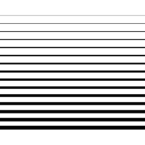 Clipart de forma: conjunto de 15 espessuras diferentes de linhas horizontais básicas simples em preto - Mude a cor você mesmo - Download digital SVG/PNG