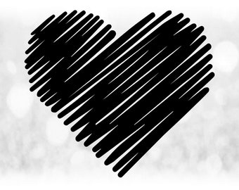 Download Scribble Heart Etsy