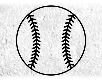 Download Baseball Outline Etsy