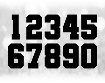 Download Baseball Numbers Svg Etsy