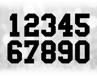 Download Jersey Number Svg Etsy