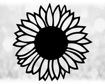 Download Sunflower Petals Svg Etsy