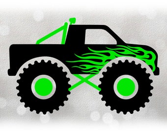 Monster Truck Svg Etsy