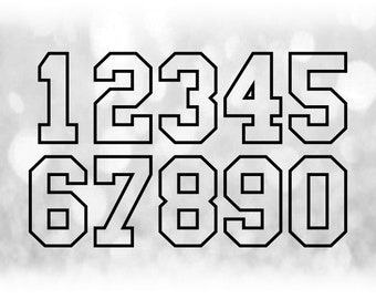 Download Jersey Number Svg Etsy