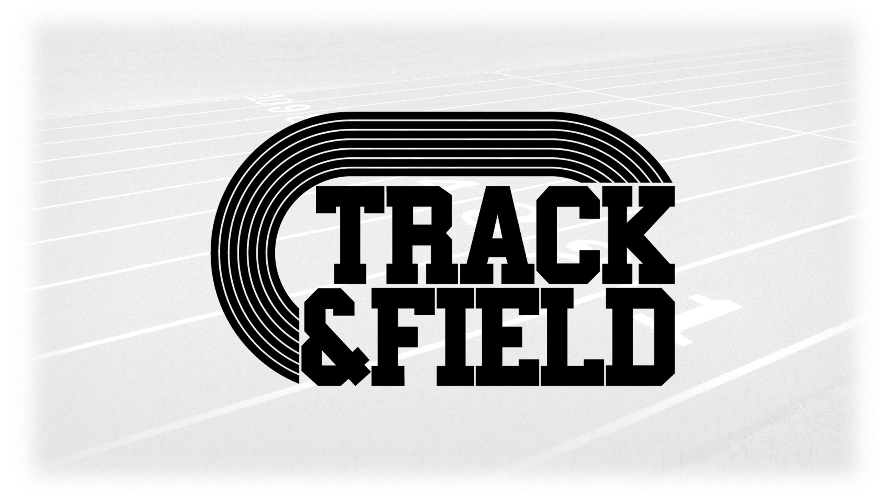 Sports Clipart: Black Running Track With Bold Varsity Style Words ...