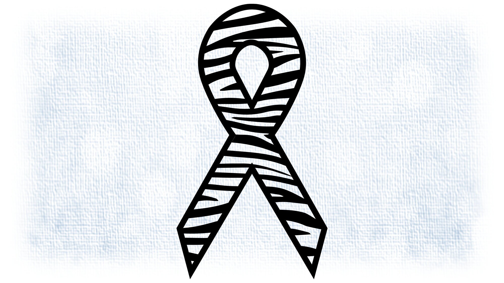 Clipart for Causes: Black Striped Zebra Awareness Ribbon | Etsy