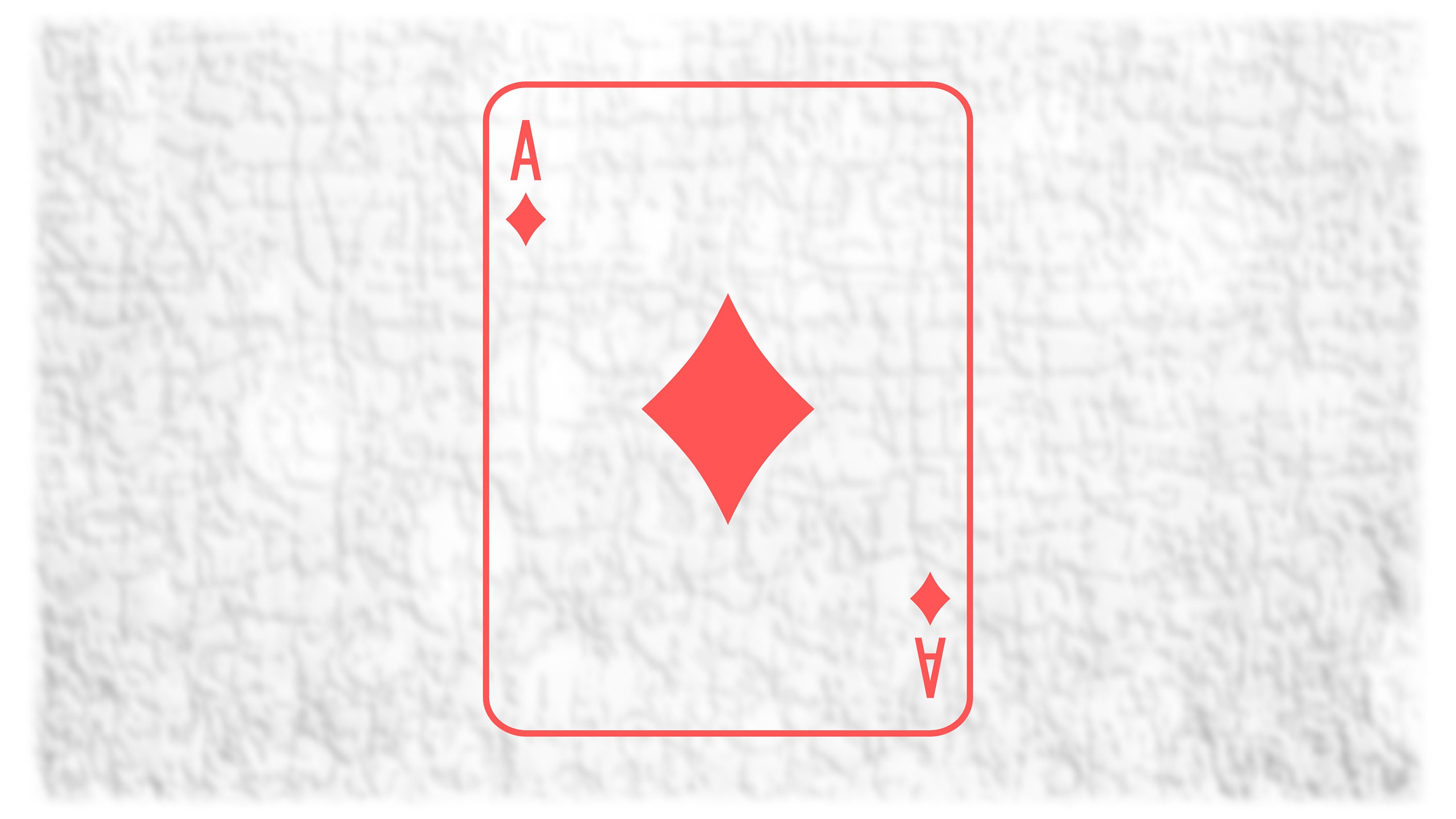Entertainment Clipart: Simple Bold Red Ace of Diamonds Card